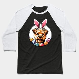 Norfolk Terrier's Easter Delight with Bunny Ears Baseball T-Shirt